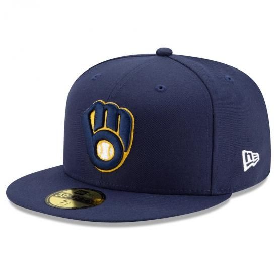 ڥߥ륦 ֥(MILWAUKEE BREWERS) New Era ۡ ƥå쥯 ե 59FIFTY Fitted å