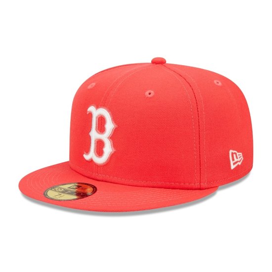 ڥܥȥ åɥå(BOSTON REDSOX)New Era Red Lava Highlighter Logo 59FIFTY Fitted å
