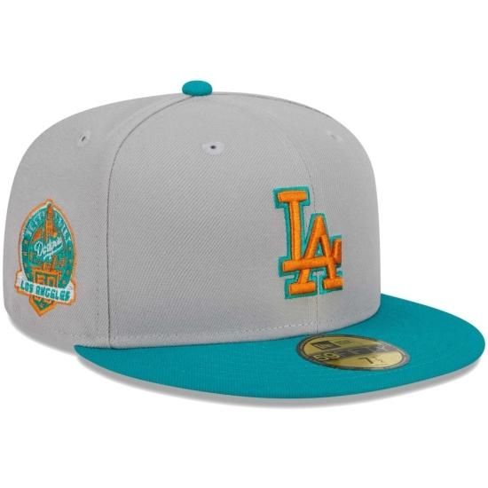 ڥ󥼥륹 ɥ㡼(DODGERS)New Era Gray/Teal 59FIFTY Fitted å