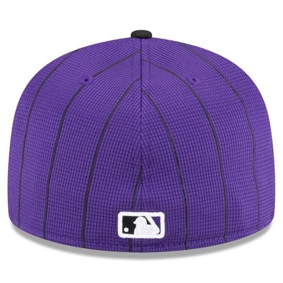 コロラド・ロッキーズ 25周年記念キャップ 59FIFTY 紫 7 3/8