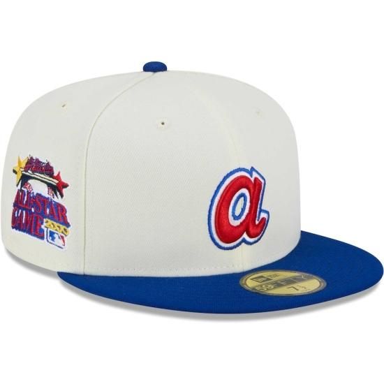 ڥȥ ֥졼֥(ATLANTA BRAVES)New Era Stone/Royal Retro 59FIFTY Fitted å
