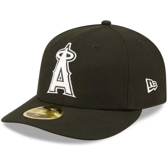 ڥ󥼥륹 󥼥륹(LOSANGELES ANGELS)New Era Black & White Low Profile 59FIFTY Fitted å