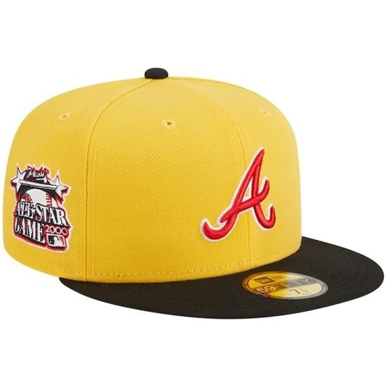 ڥȥ ֥졼֥(ATLANTA BRAVES)New Era Yellow/Black Grilled 59FIFTY Fitted å