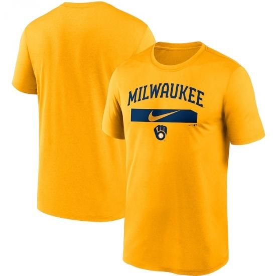 ڥߥ륦 ֥(MILWAUKEE BREWERS)Nike City Legend Practice Performance T