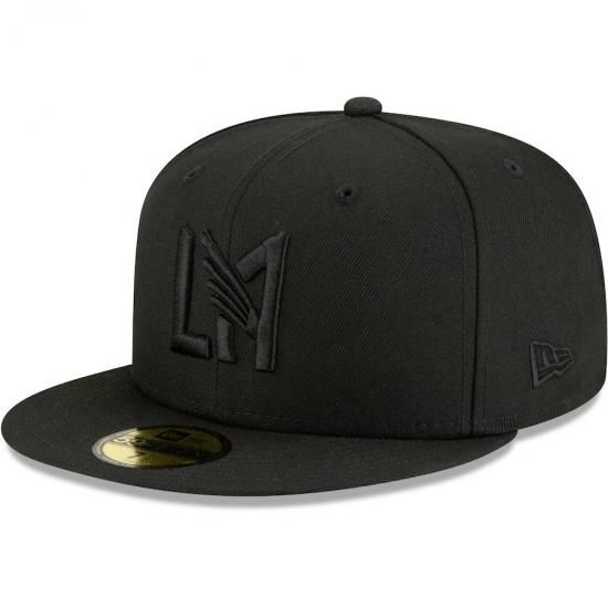 ڥ󥼥륹FC(LAFC)New Era Blackout Icon Logo 59FIFTY Fitted å