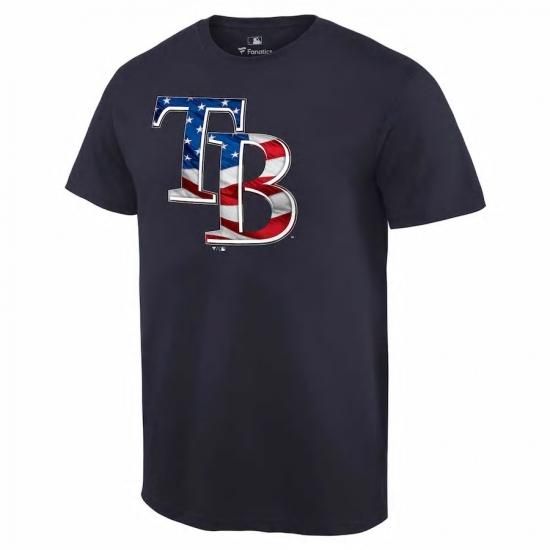 ڥѥ٥ 쥤(TAMPABAY RAYS)Fanatics Branded Navy Banner Wave T