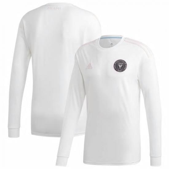 ڥƥ ޥCF(Inter Miami CF)adidas White 2020 Primary Replica Long Sleeve Jersey