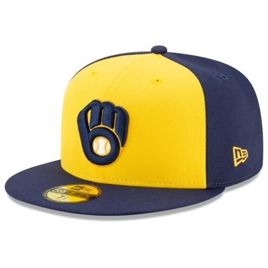 ڥߥ륦 ֥(MILWAUKEE BREWERS)New Era Alternate ƥå쥯 ե 59FIFTY Fitted å