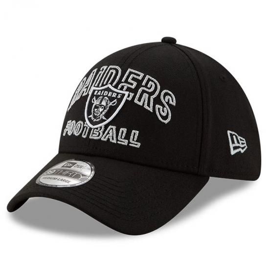 <img class='new_mark_img1' src='https://img.shop-pro.jp/img/new/icons15.gif' style='border:none;display:inline;margin:0px;padding:0px;width:auto;' />ڥ饹٥ 쥤(Las Vegas Raiders)New Era Black 2020 NFL Draft City 39THIRTY Flex å