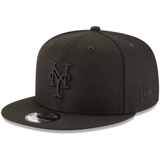 ڥ˥塼衼 å(NEWYORK METS)New Era Black on Black 9FIFTY Team Snapback Adjustable å