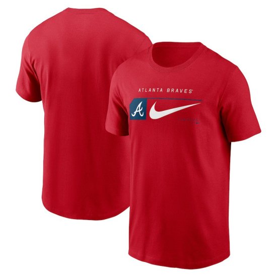 ڥȥ ֥졼֥(ATLANTA BRAVES)Nike Team Swoosh Lockup T