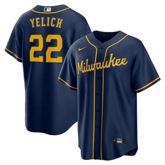 ڥߥ륦 ֥(MILWAUKEE BREWERS)ۥꥹ󡦥å Nike Alternate ץꥫ ˥ե #22