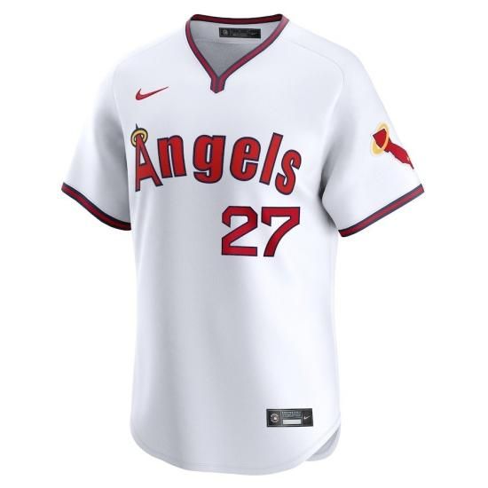 Nike ANGELS TROUT 27 ユニフォーム　トラウト　エンジェルス Nike Los Angeles Angels Mike Trout #27 Red Jersey Youth Sz