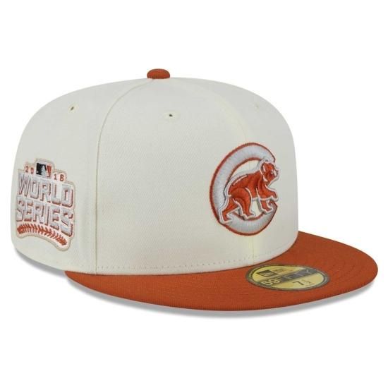 ڥ ֥(CHICAGO CUBS)New Era Cream/Orange 59FIFTY Fitted å