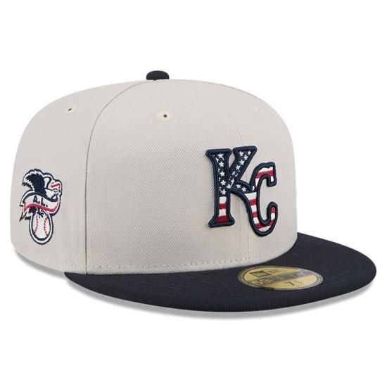 ڥ󥶥ƥ 륺(KANSASCITY ROYALS)New Era 2024 Fourth of July 59FIFTY Fitted å