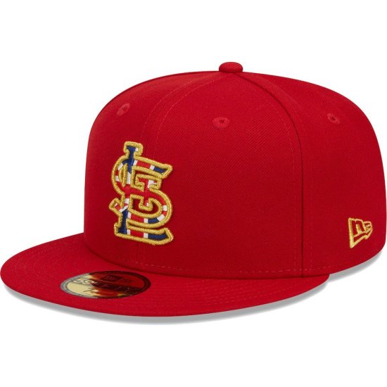 ڥȥ륤 ǥʥ륹(ST.LOUIS CARDINALS) New Era 2023 World Tour: ɥ󥷥꡼ Flag Fill 59FIFTY Fitted å