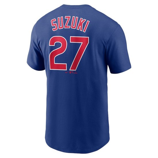 シカゴ カブス(CHICAGO CUBS)】鈴木誠也 Nike Player ネーム&ナンバー Tシャツ #27-ALL.BALLS