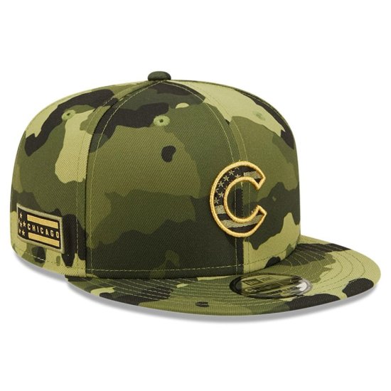 ڥ ֥(CHICAGO CUBS)New Era 2022 Armed Forces Day 9FIFTY Snapback Adjustable å