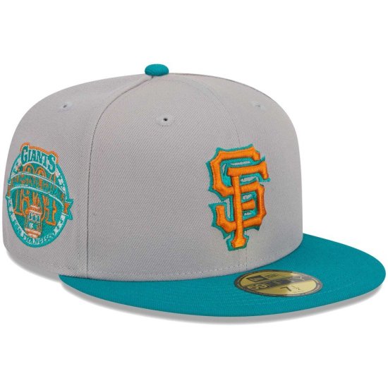 ڥե󥷥 㥤(SANFRANCISCO GIANTS)New Era Gray/Teal 59FIFTY Fitted å