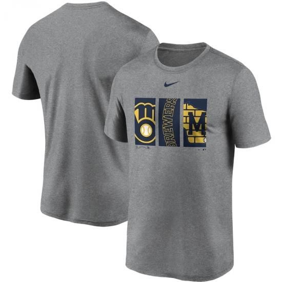 ڥߥ륦 ֥(MILWAUKEE BREWERS)Nike Tryptich Logo Legend Performance  T