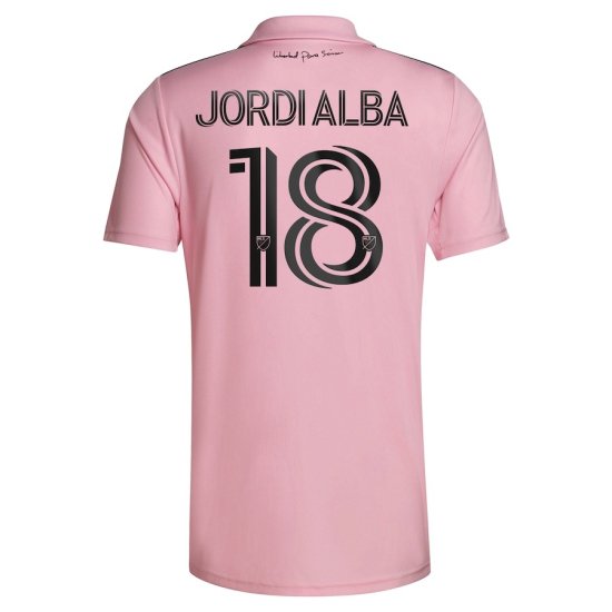 サッカー・フットサルインテルマイアミ ユニフォーム 18番 J・アルバ XLサイズ