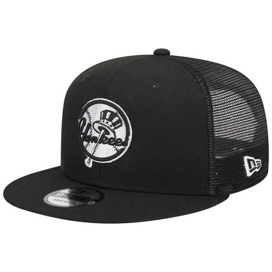 ڥ˥塼衼 󥭡(NEWYORK YANKEES)New Era Black Top Hat Trucker 9FIFTY Snapback å