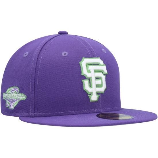 ڥե󥷥 㥤(SANFRANCISCO GIANTS)New Era Purple Lime Side Patch 59FIFTY Fitted å