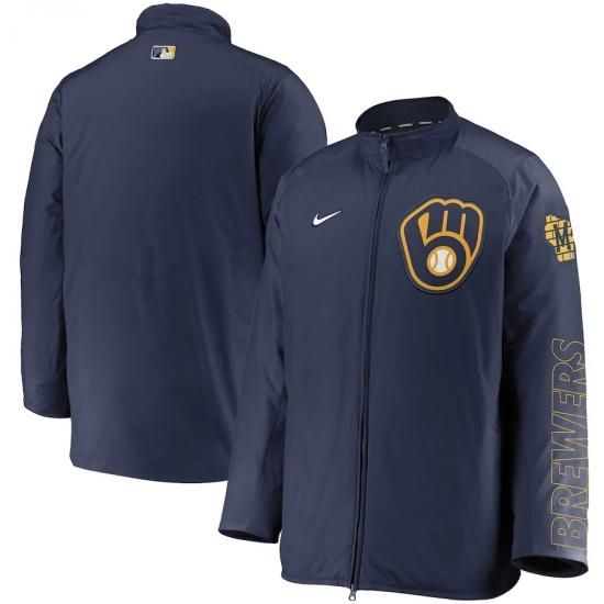 ڥߥ륦 ֥(MILWAUKEE BREWERS)Nike ƥå쥯 Dugout Full-Zip 㥱å
