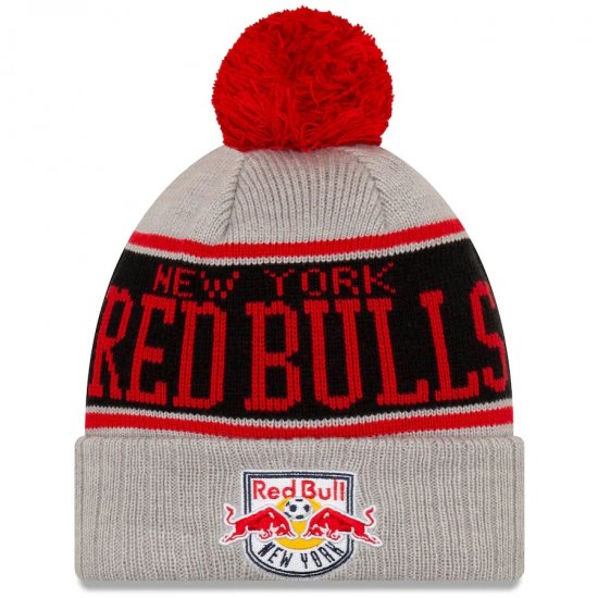 ڥ˥塼衼 åɥ֥륺(New York Red Bulls)New Era Stripe Cuffed ˥å˹/˥åȥå with Pom