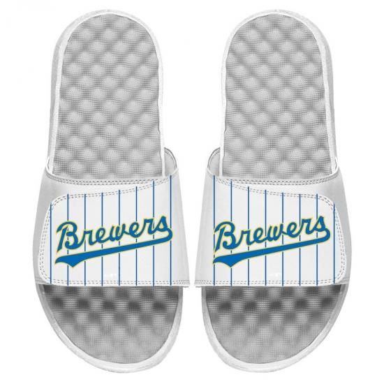 ڥߥ륦 ֥(MILWAUKEE BREWERS)ISlide Cooperstown Pinstripe Logo Slide 