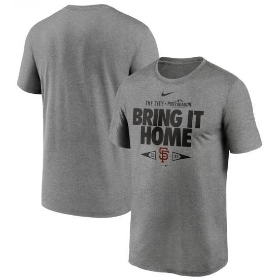 ڥե󥷥 㥤(SANFRANCISCO GIANTS)Nike Gray 2021 Postseason Proving Grounds T