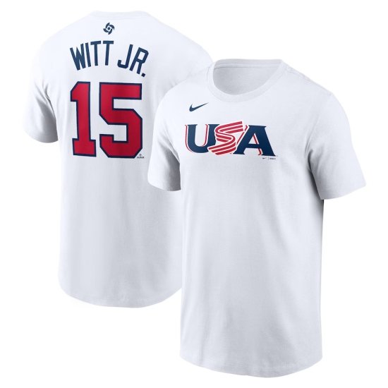 【WBC アメリカ代表】ボビー・ウィットJr. Nike 2023 World Baseball Classic ネーム&ナンバー Tシャツ  #15-ALL.BALLS