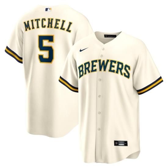 ڥߥ륦 ֥(MILWAUKEE BREWERS)ۥåȡߥå Nike ۡ ץꥫ Player ˥ե #5