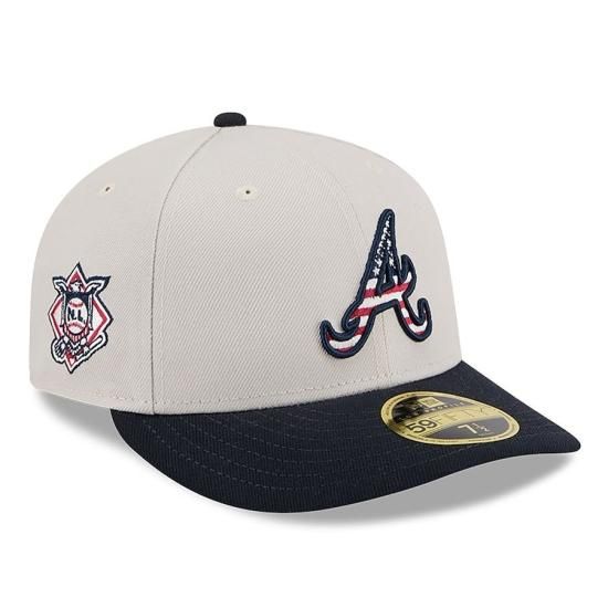 ڥȥ ֥졼֥(ATLANTA BRAVES)New Era 2024 Fourth of July ץե 59FIFTY Fitted å