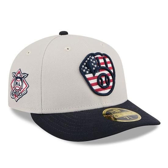 ڥߥ륦 ֥(MILWAUKEE BREWERS)New Era 2024 Fourth of July ץե 59FIFTY Fitted å