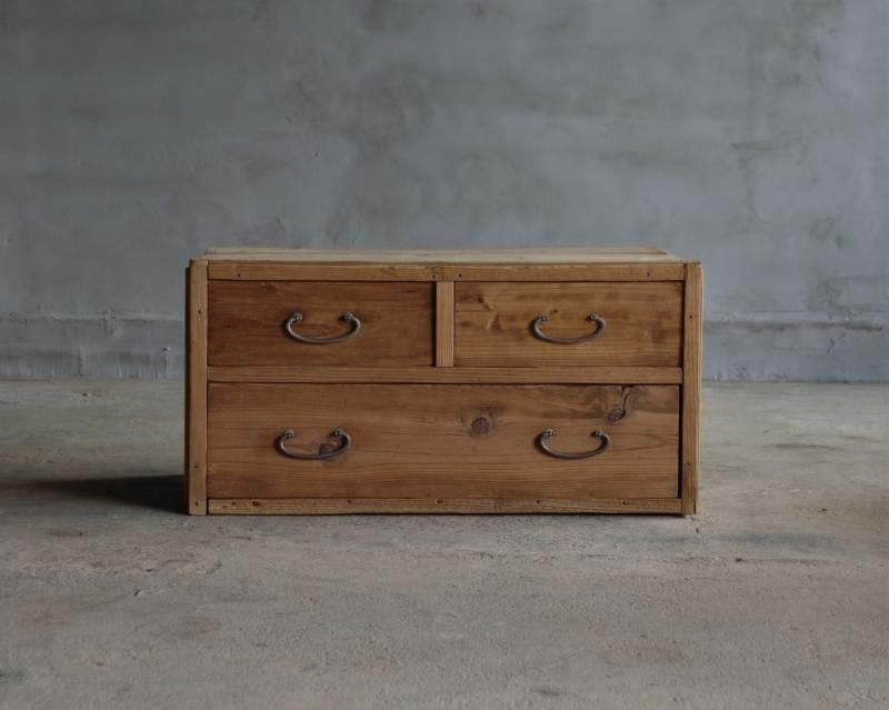 【懐かしさと風格を湛えた明治の品物】蓋付き引き出し木箱 懐かしさと風格を湛えた明治の品物】蓋付き引き出し木箱 懐かしさと