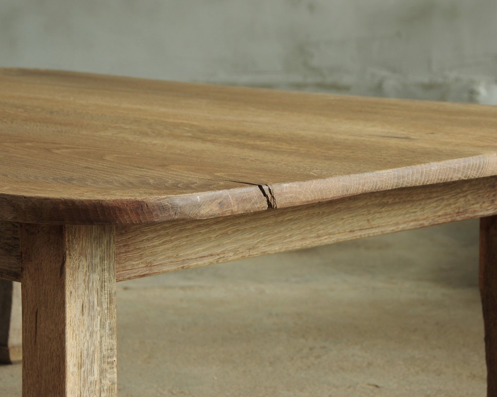ナラ材の座卓／ローテーブル