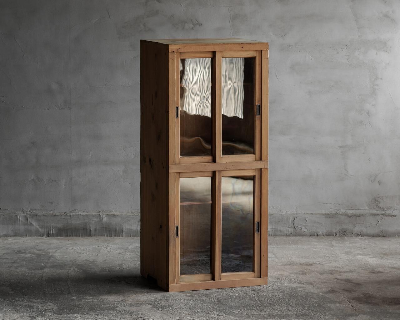 リペイント　古家具　戸棚 細長の戸棚A 古家具・FUNNEL