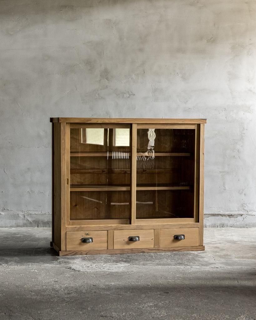 アンティーク　ガラス戸棚 ガラス戸棚 | 鯨オーケストラ