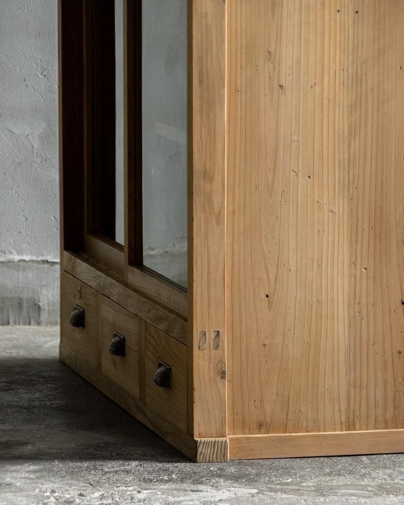 ガラス戸棚 アンティークFUNNEL