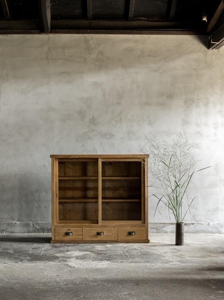 アンティーク　ガラス戸棚 ガラス戸棚 アンティークFUNNEL