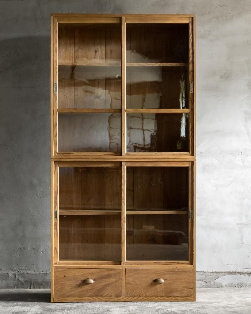 アンティーク　ガラス戸棚 ガラス戸棚(A) アンティークFUNNEL