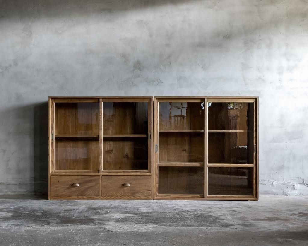 アンティーク　ガラス戸棚 ガラス戸棚 アンティークFUNNEL