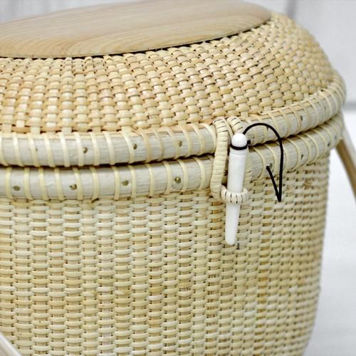 nantucket basket ナンタケットバスケット ハンドル付き楕円型