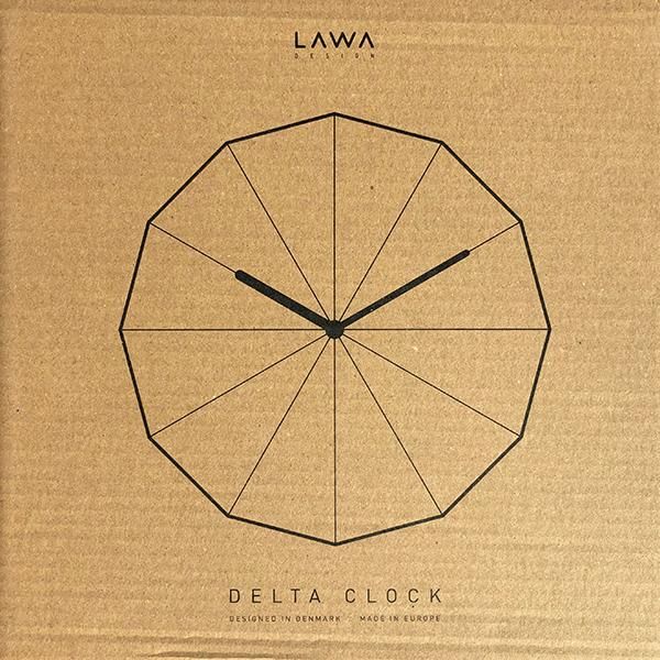 LAWA DESIGN | デルタ クロック オーク 白針 - ローガンアトリエ