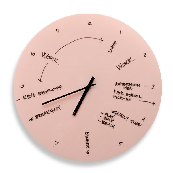 TOO-Do Day planner Clock トゥードゥー デイプランナークロック ピンク