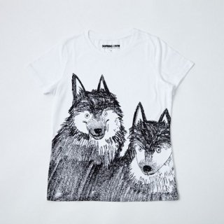 黒山 Wolf Dog T-SHIRT　