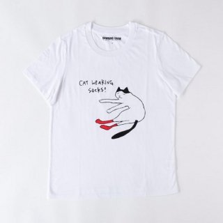  Cat Wearing Socks T-SHIRT