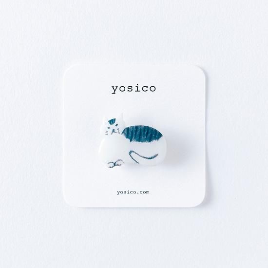 Yosico イラストブローチ まるいネコ C Store