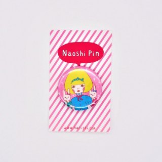 Naoshi 缶バッジ Rabbit Sisters